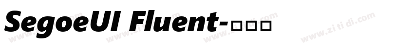 SegoeUI Fluent字体转换